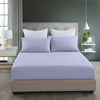 Royal Comfort 2000TC 3 Piece Fitted Sheet and Pillowcase Set Bamboo Cooling - Double - Lilac Grey from Deals499 at Deals499