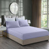 Royal Comfort 2000TC 3 Piece Fitted Sheet and Pillowcase Set Bamboo Cooling - Queen - Lilac Grey from Deals499 at Deals499