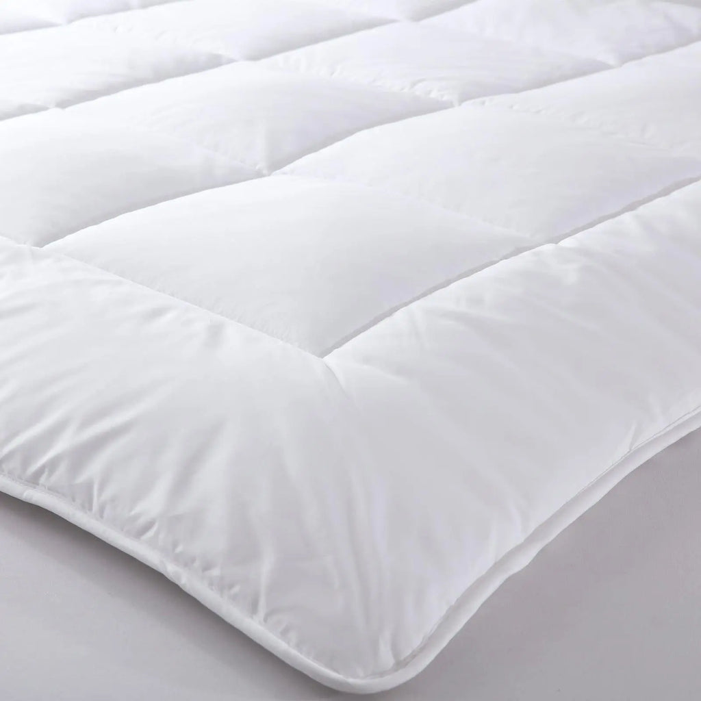 Royal Comfort 260GSM Deluxe Eco-Silk Touch Quilt 100% Cotton Cover Double White Deals499