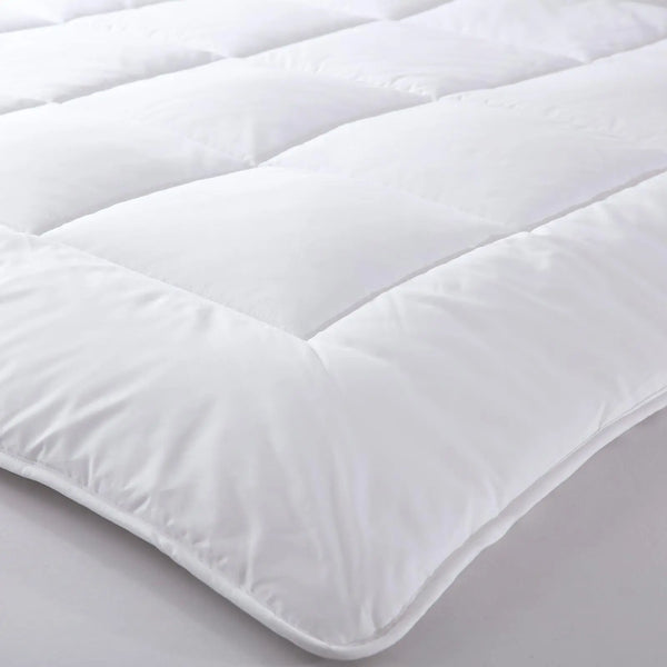 Royal Comfort 260GSM Deluxe Eco-Silk Touch Quilt 100% Cotton Cover Double White Deals499