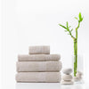 Royal Comfort 4 Piece Cotton Bamboo Towel Set 450GSM Luxurious Absorbent Plush Beige Deals499