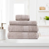 Royal Comfort 4 Piece Cotton Bamboo Towel Set 450GSM Luxurious Absorbent Plush Champagne Deals499