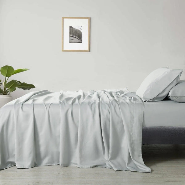 Royal Comfort 600 Thread Count Cooling Ultra Soft Tencel Eucalyptus Sheet Set Grey Queen Deals499