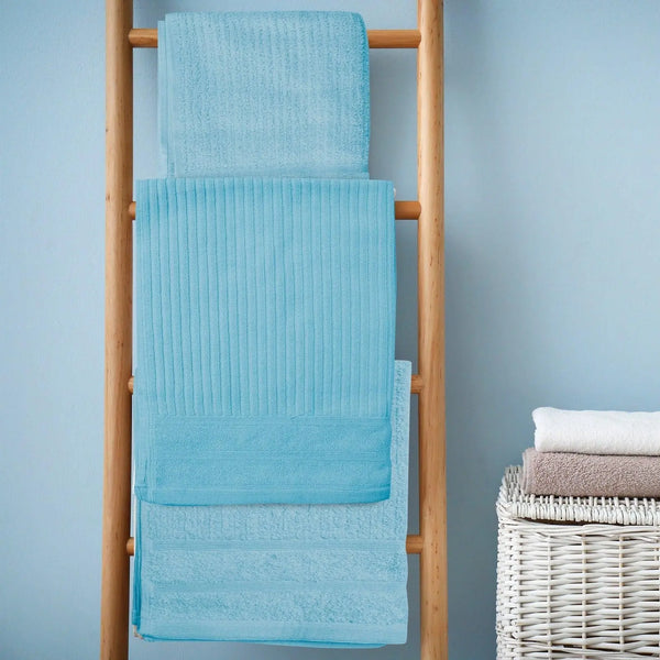 Royal Comfort Eden Egyptian Cotton 600GSM 8 Piece Luxury Bath Towels Set Aqua Deals499