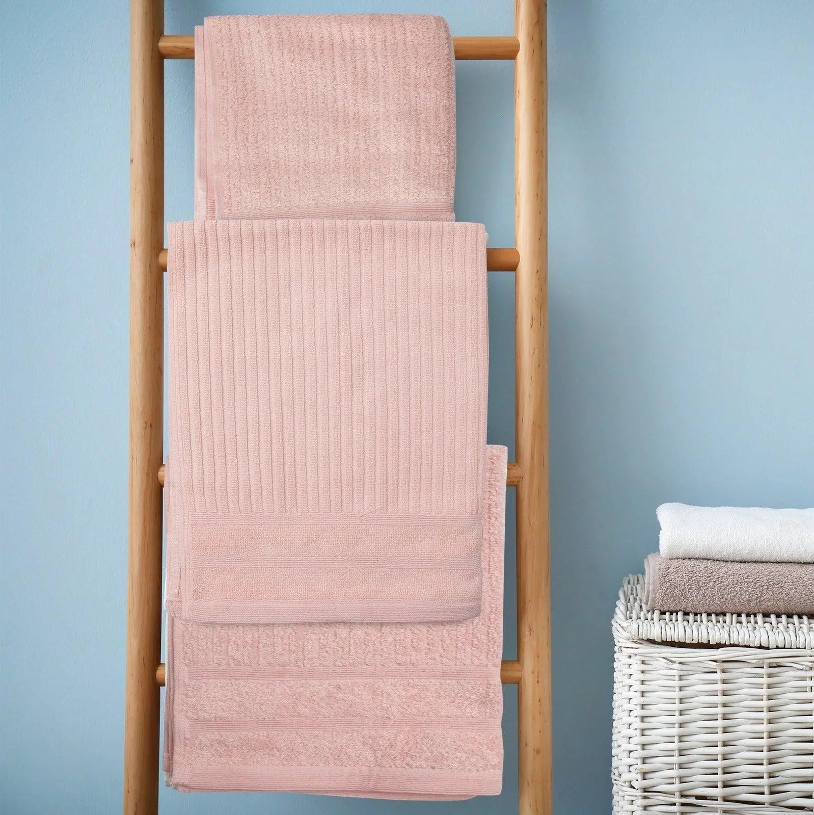 Royal Comfort Eden Egyptian Cotton 600GSM 8 Piece Luxury Bath Towels Set Blush Deals499