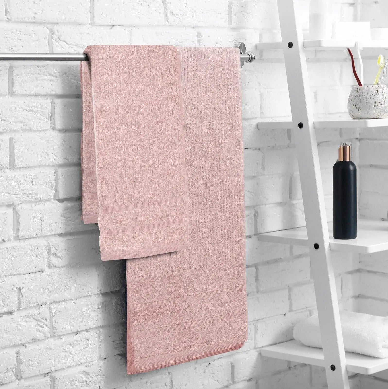 Royal Comfort Eden Egyptian Cotton 600GSM 8 Piece Luxury Bath Towels Set Blush Deals499