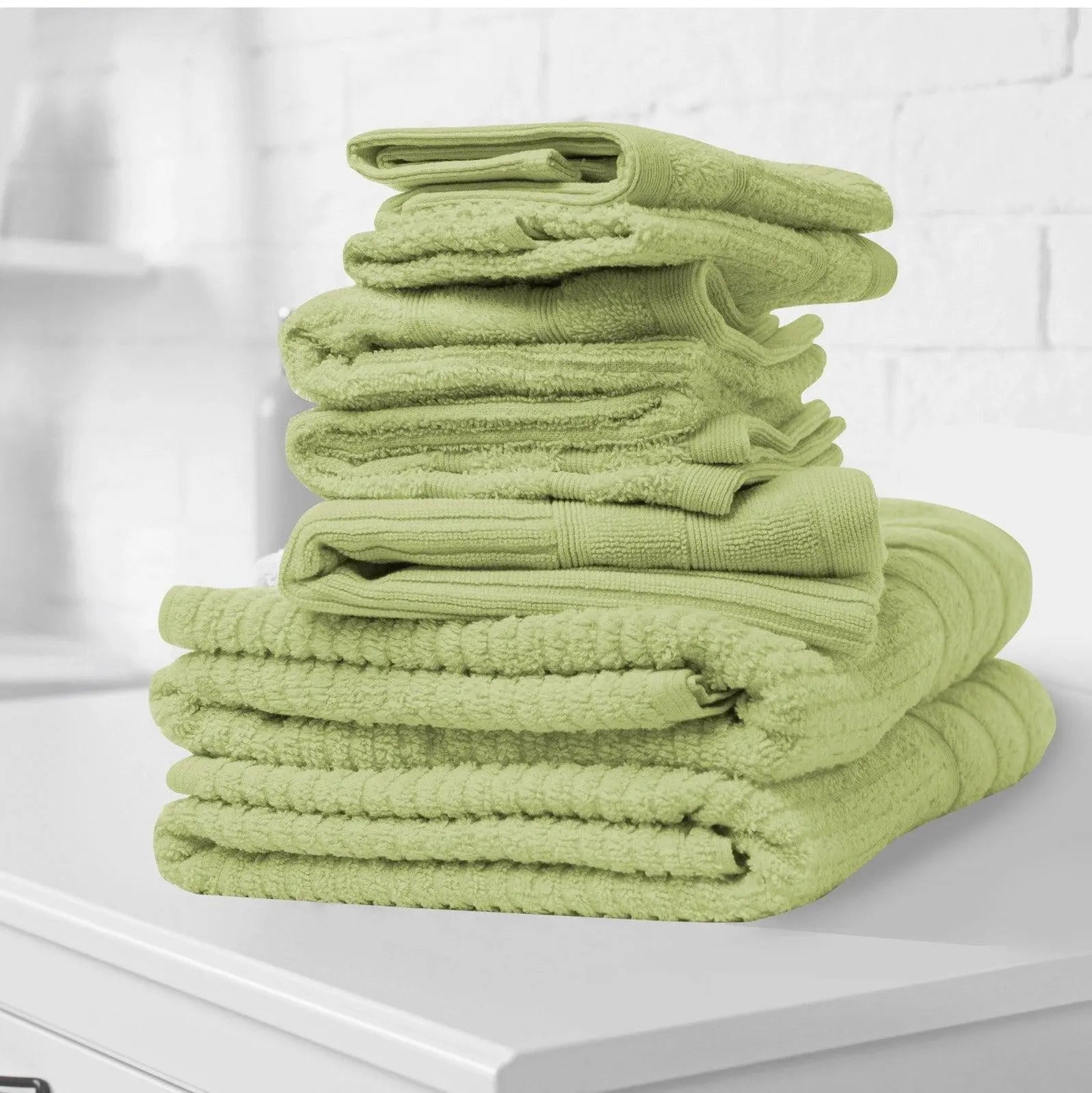 Royal Comfort Eden Egyptian Cotton 600GSM 8 Piece Luxury Bath Towels Set Spearmint Deals499