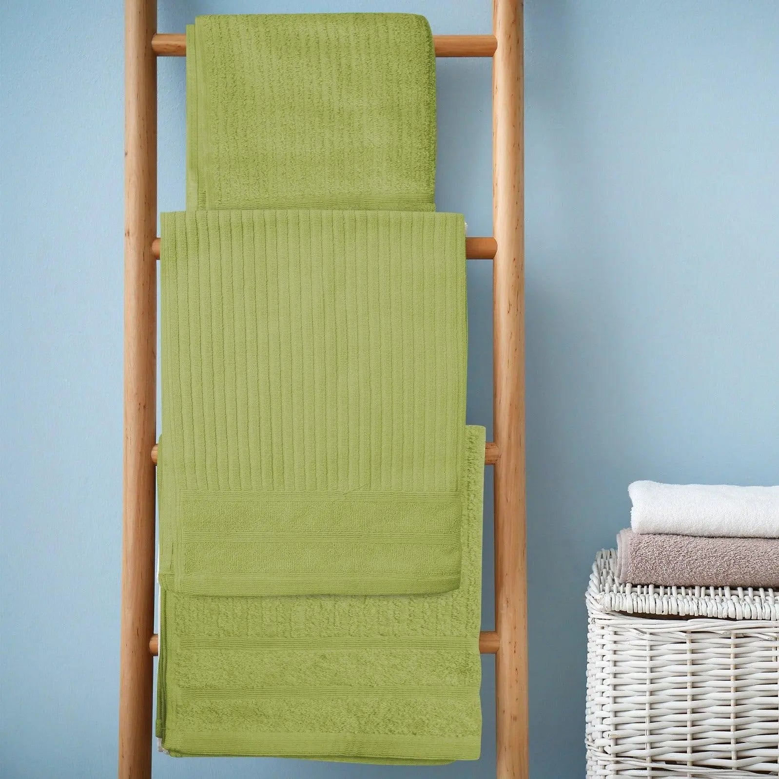 Royal Comfort Eden Egyptian Cotton 600GSM 8 Piece Luxury Bath Towels Set Spearmint Deals499