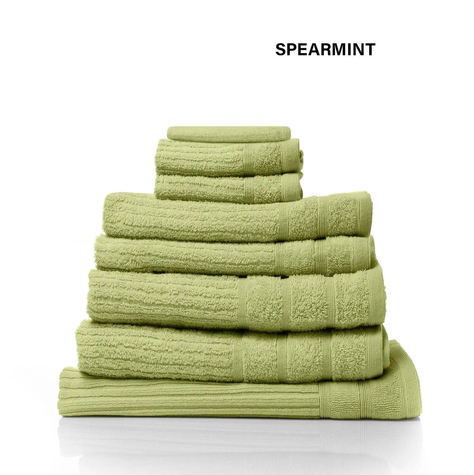 Royal Comfort Eden Egyptian Cotton 600GSM 8 Piece Luxury Bath Towels Set Spearmint Deals499