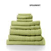 Royal Comfort Eden Egyptian Cotton 600GSM 8 Piece Luxury Bath Towels Set Spearmint Deals499