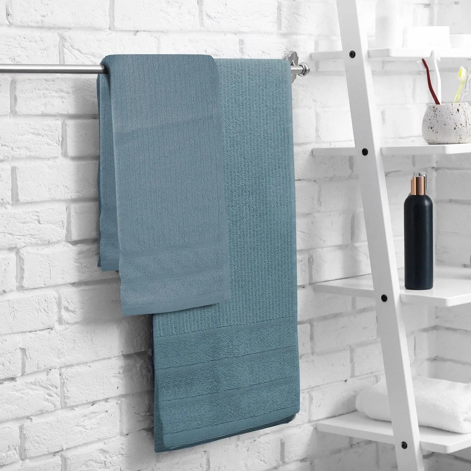 Royal Comfort Eden Egyptian Cotton 600GSM 8 Piece Luxury Bath Towels Set Turquoise Deals499