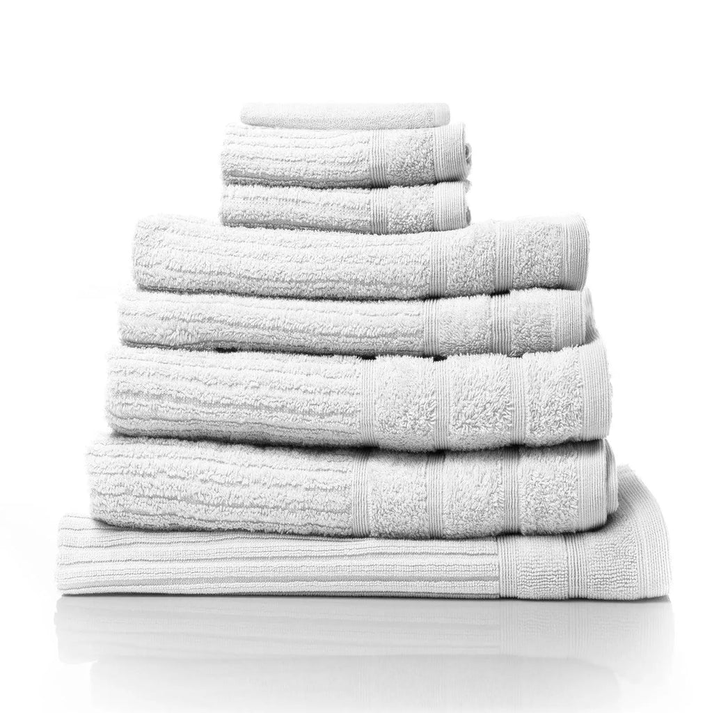 Royal Comfort Eden Egyptian Cotton 600GSM 8 Piece Luxury Bath Towels Set White Deals499