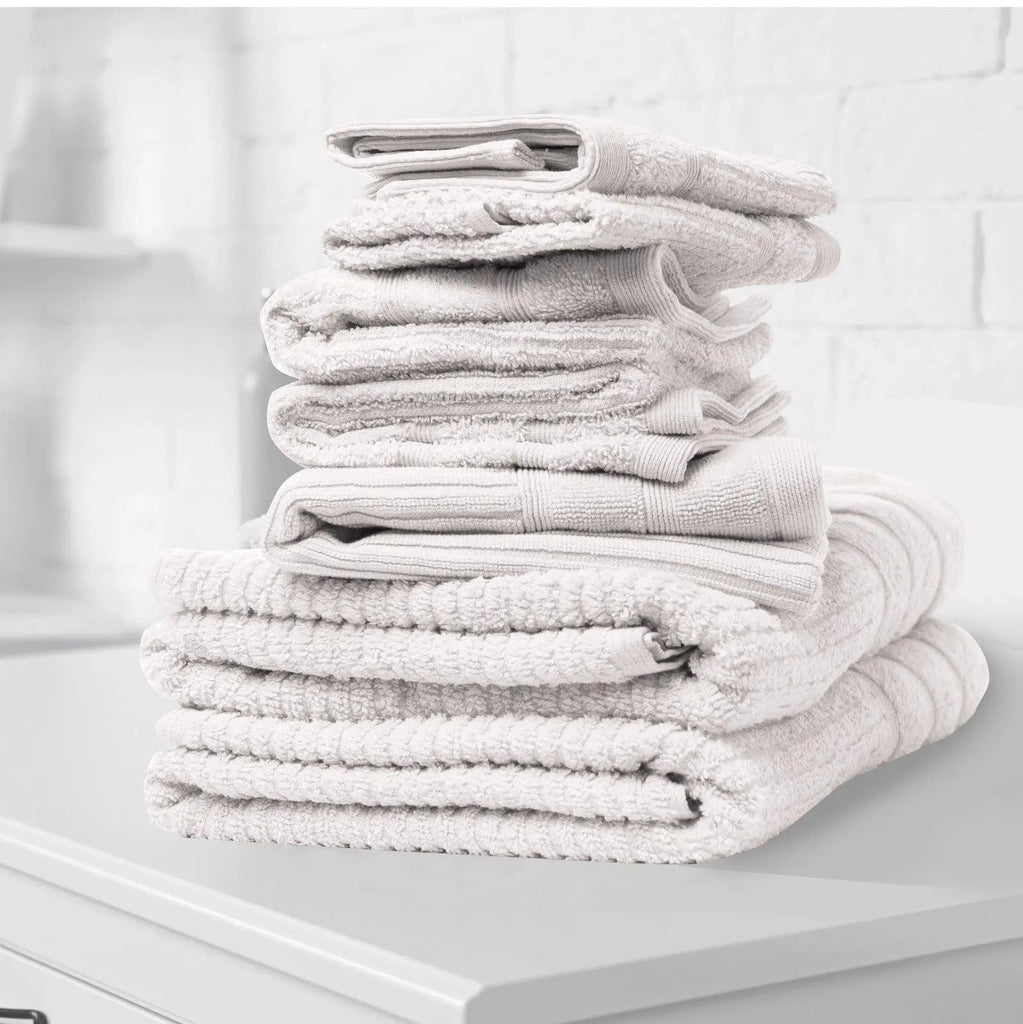 Royal Comfort Eden Egyptian Cotton 600GSM 8 Piece Luxury Bath Towels Set White Deals499