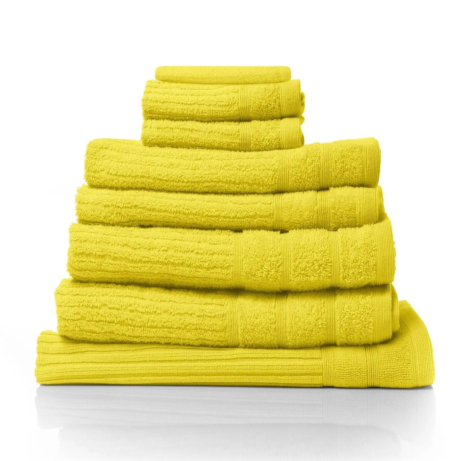Royal Comfort Eden Egyptian Cotton 600GSM 8 Piece Luxury Bath Towels Set Yellow Deals499
