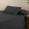 Royal Comfort Flax Linen Blend Sheet Set Bedding Luxury Breathable Ultra Soft Charcoal King Deals499