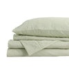 Royal Comfort Flax Linen Blend Sheet Set Bedding Luxury Breathable Ultra Soft Sage Green King Deals499