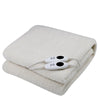 Royal Comfort Fleece Top Electric Blanket Fitted Heated Winter Underlay - King - White Deals499