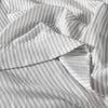 Royal Comfort Stripes Linen Blend Sheet Set Bedding Luxury Breathable Ultra Soft Grey King Deals499