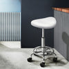 Artiss Saddle Salon Stool White PU Swivel Barber Hair Dress Chair Hydraulic Lift Deals499