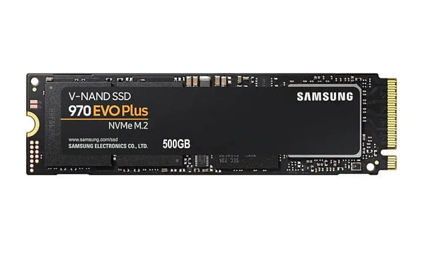SAMSUNG 970 EVO PLUS M.2 500GB MLC V-NAND 3-bit NVME MLC 3,500MB/s 2,300MB/s, 370K/500K IOPS, 150TBW 5 Years Warranty SAMSUNG