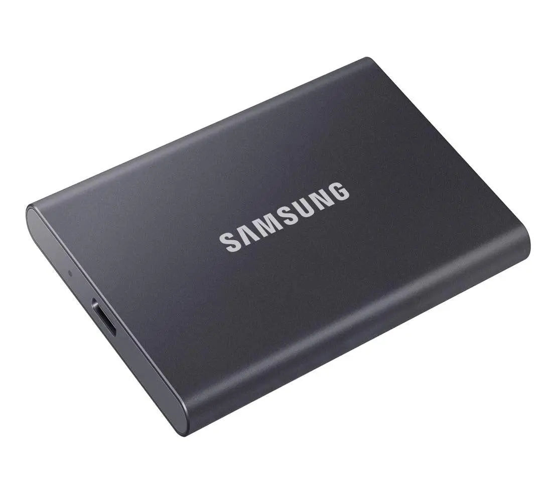 SAMSUNG T7 2TB Portable External SSD 1050MB/s 1000MB/s R/W USB3.2 Gen2 Type-C 10Gbps V-NAND Shock Resistant Password Protection Win Mac 3yrs wty SAMSUNG
