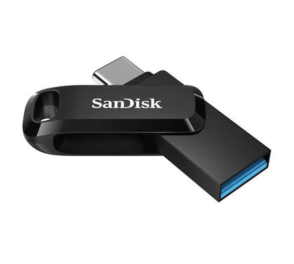 SANDISK 32GB Ultra Dual Drive Go 2-in-1 USB-C & USB-A Flash Drive Memory Stick 150MB/s USB3.1 Type-C Swivel for Android Smartphones Tablets Macs PCs SANDISK
