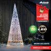 SAS Electrical 1.3m 3D LED Decorative Metal Cone Christmas Tree 192 Lights Deals499