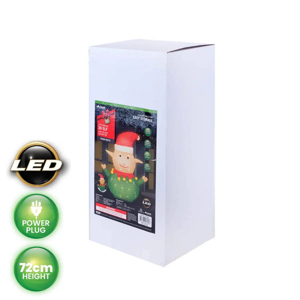 SAS Electrical 45 x 72cm 3D Elf Ornament Warm White LED Lighting Deals499