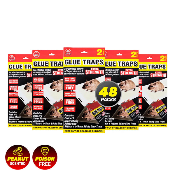 SAS Pest Control 48PCE Mice Rat Traps Peanut Scented Poison Free Non-Toxic Deals499