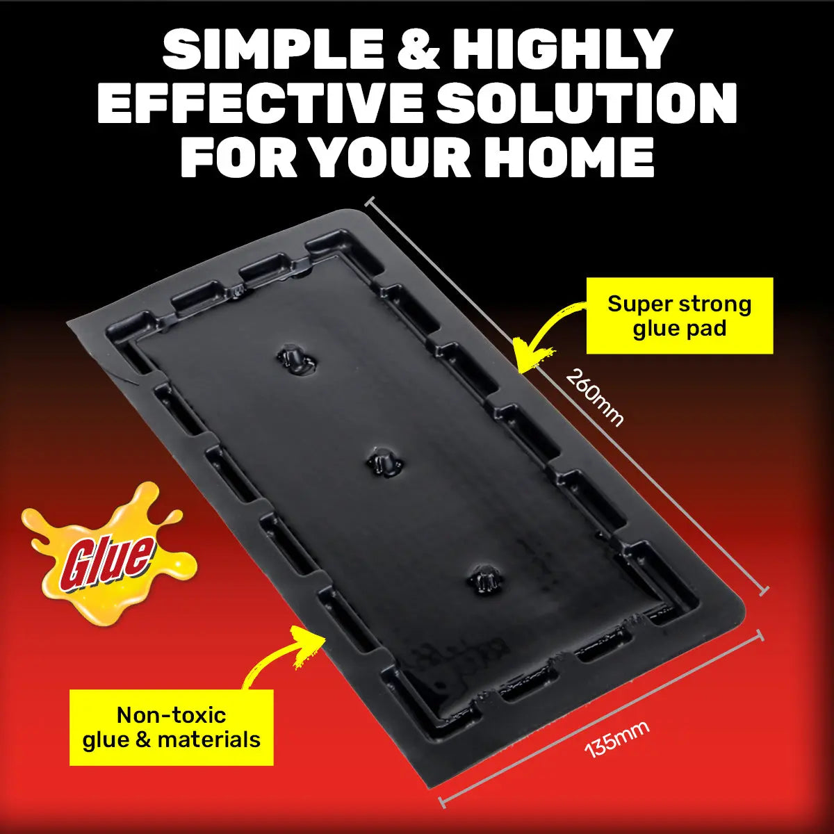 SAS Pest Control 48PCE Rat Mouse Control Extra Large & Strong  26 x 13.5cm Deals499