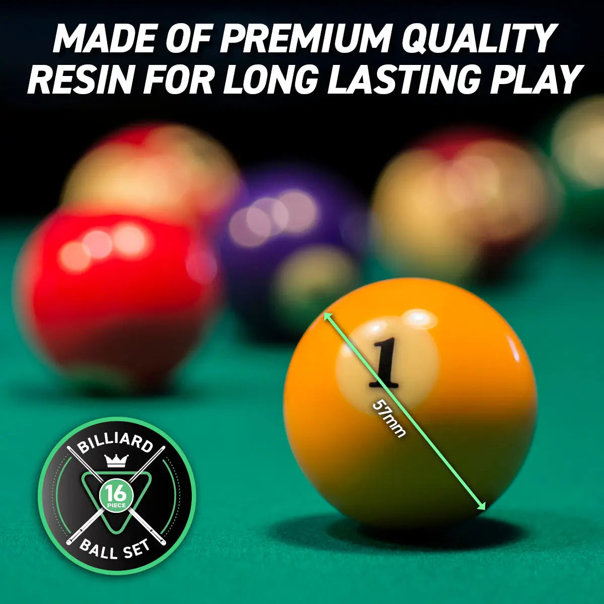 SAS Sports Pool Ball Boxed Set Premium Quality & Durability Gloss Finish Deals499