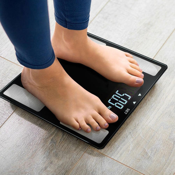 Electronic Digital Bathroom Scales Body Fat Scale Bluetooth Weight 180KG Deals499