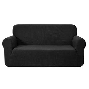 Artiss High Stretch Sofa Cover Couch Lounge Protector Slipcovers 3 Seater Black Deals499
