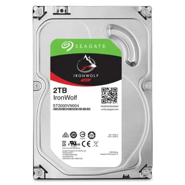 SEAGATE 2TB 3.5' IronWolf NAS 5900RPM SATA3 6Gb/s 64MB HDD. 3 Years Warranty SEAGATE