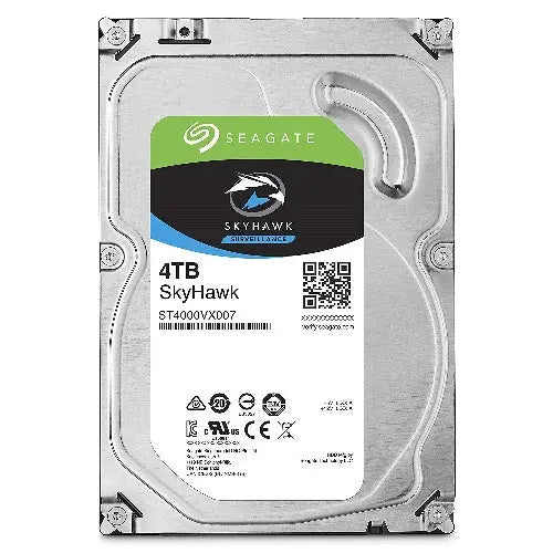 SEAGATE 4TB 3.5' SkyHawk 64MB SATA3 Surveillance Optimized, NVR Ready, ImagePerfect, RVS HDD (ST4000VX007) SEAGATE