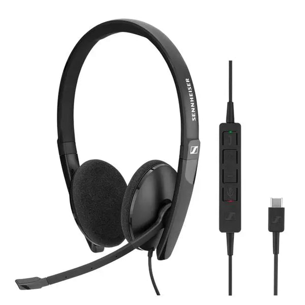 SENNHEISER Wired binaural USB-C headset. Skype for Business certified and UC optimized. SENNHEISER