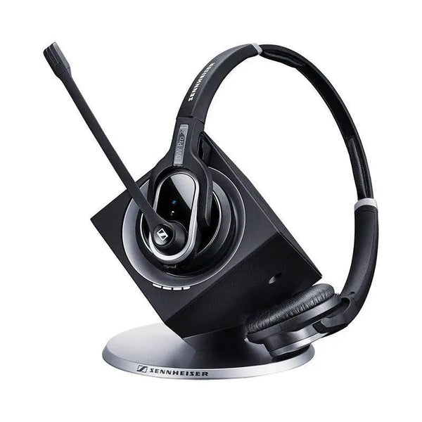 SENNHEISER | Sennheiser DW Pro 2 - DECT USB Wireless Office headset with base station, for desk phone and PC, ultra NC Mic,  Binaural, Lync certified SENNHEISER