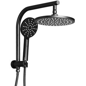 Cefito WELS 9'' Rain Shower Head Set Round Handheld High Pressure Wall Black Deals499