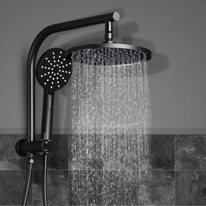 Cefito WELS 9'' Rain Shower Head Set Round Handheld High Pressure Wall Black Deals499