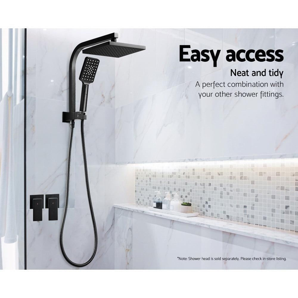 Cefito Bathroom Taps Faucet Rain Shower Head Set Hot And Cold Diverter DIY Black Deals499