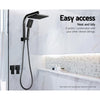 Cefito Bathroom Taps Faucet Rain Shower Head Set Hot And Cold Diverter DIY Black Deals499