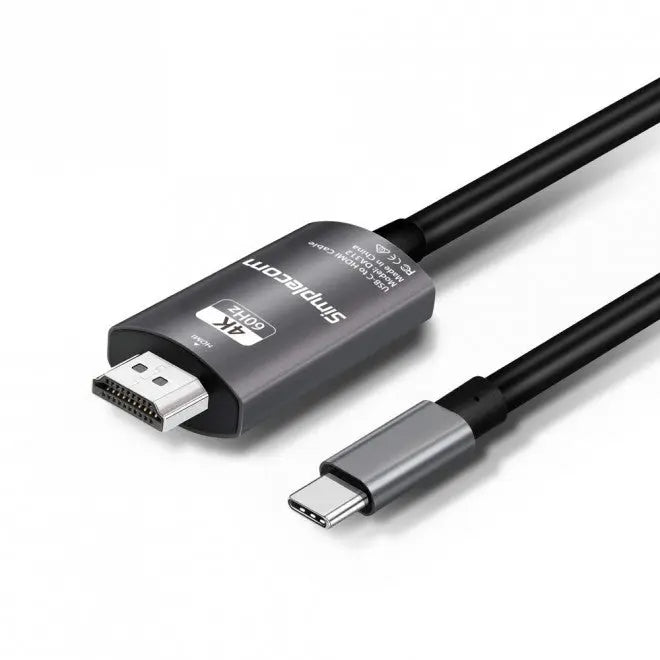SIMPLECOM DA312 USB 3.1 Type C to HDMI Cable 2M 4K@60Hz Aluminium HDCP SIMPLECOM