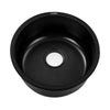 Cefito Stone Kitchen Sink Round 430MM Granite Under/Topmount Basin Bowl Laundry Black Deals499