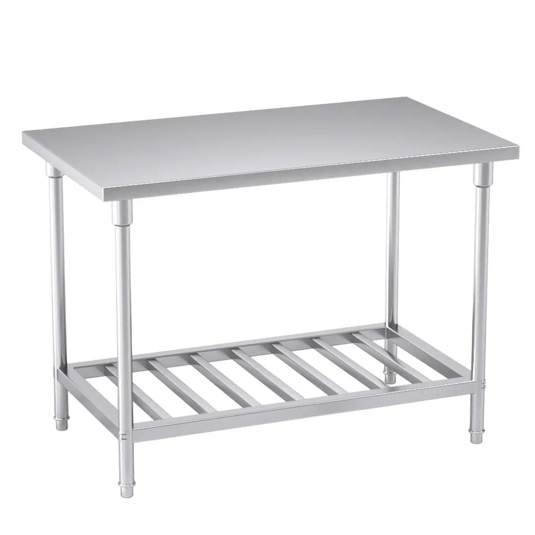 SOGA 120*70*85cm Commercial Catering Kitchen Stainless Steel Prep Work Bench Soga