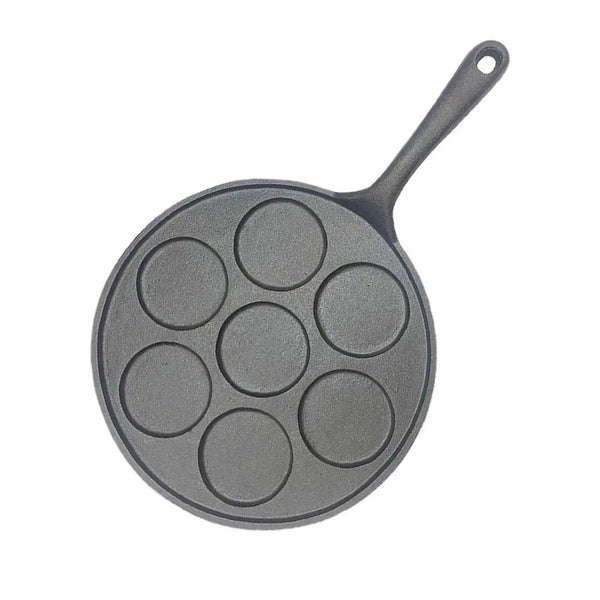 SOGA 23cm Cast Iron Takoyaki Fry Pan Octopus Balls Maker 7 Hole Cavities Grill Mold Soga