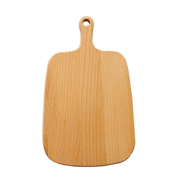 SOGA 26cm Brown Rectangle Wooden Serving Tray Chopping Board Paddle with Handle Home Decor Soga