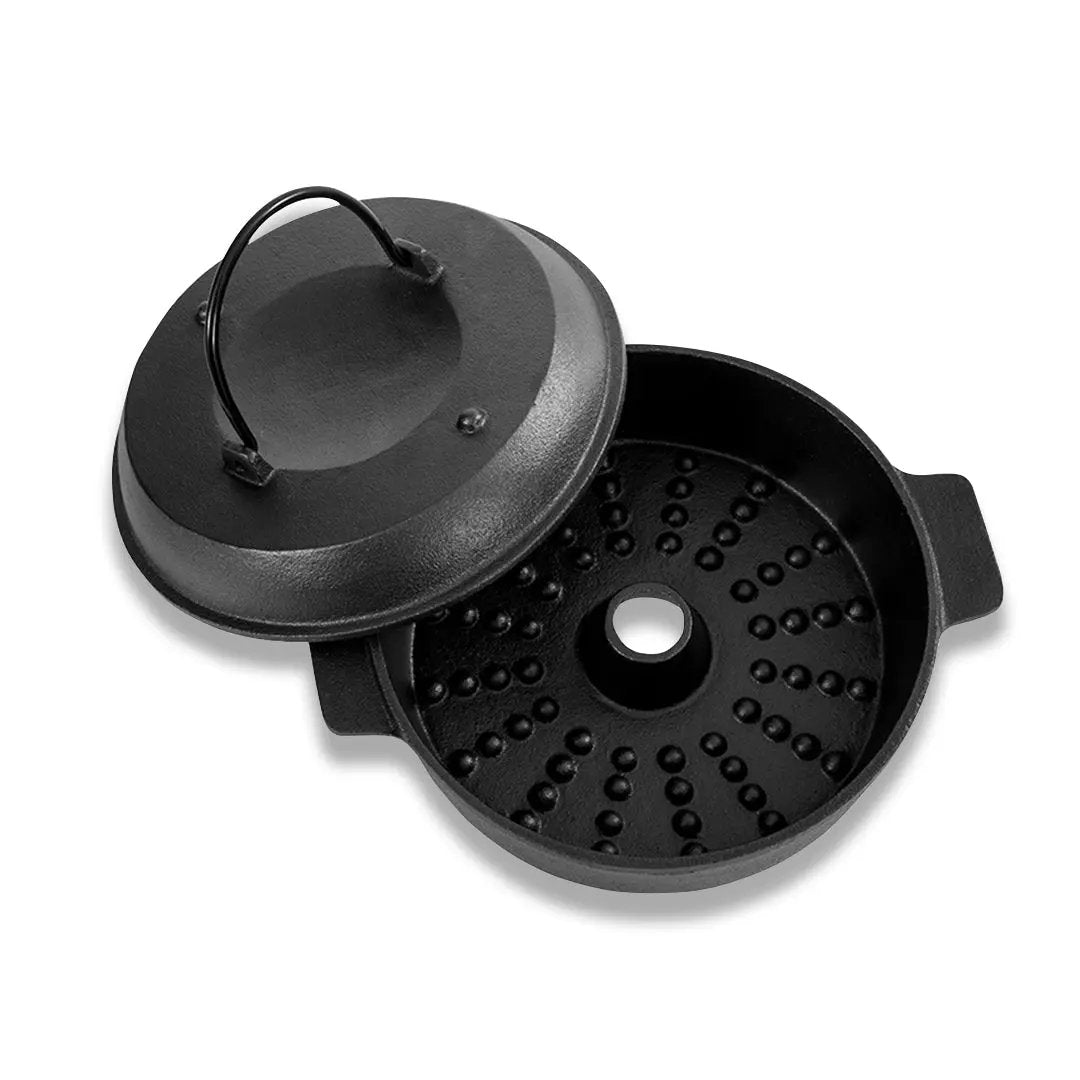 SOGA 28cm Cast Iron Dutch Oven Pre-Seasoned Cast Iron Pot with Lid Soga