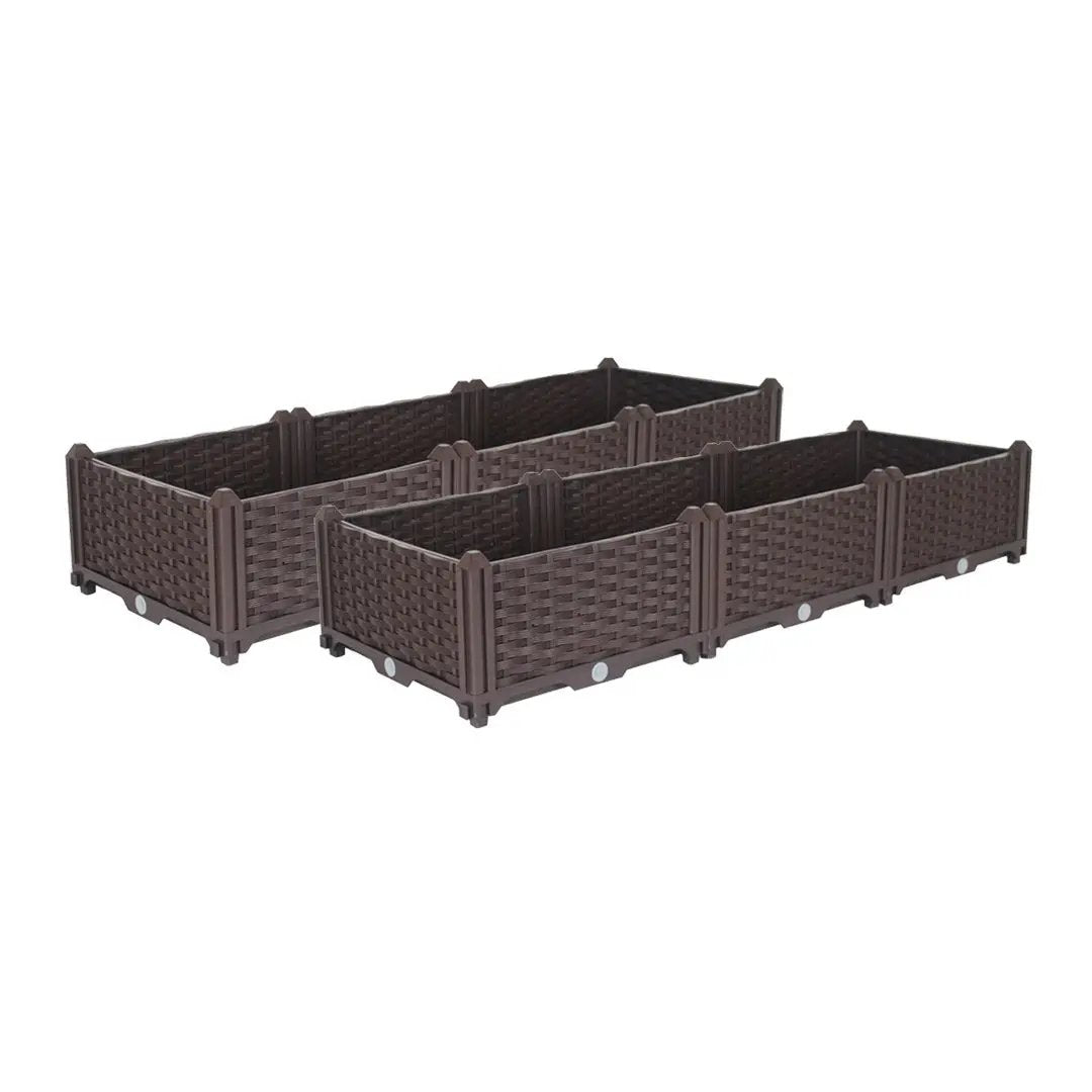 SOGA 2X 120cm Raised Planter Box Vegetable Herb Flower Outdoor Plastic Plants Garden Bed Soga