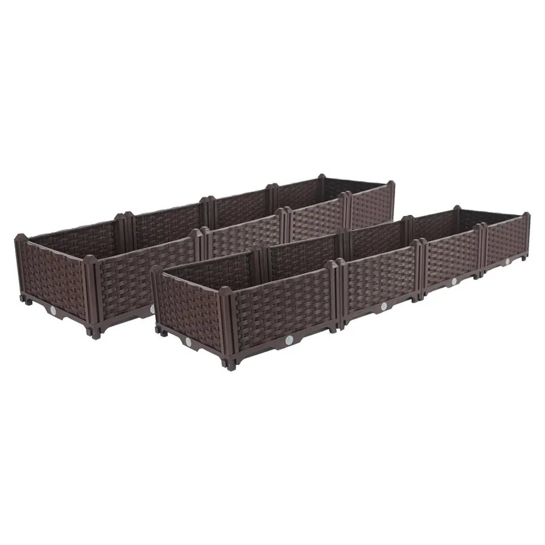SOGA 2X 160cm Raised Planter Box Vegetable Herb Flower Outdoor Plastic Plants Garden Bed Soga