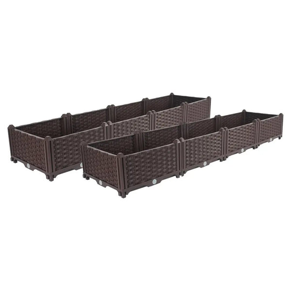 SOGA 2X 160cm Raised Planter Box Vegetable Herb Flower Outdoor Plastic Plants Garden Bed Soga